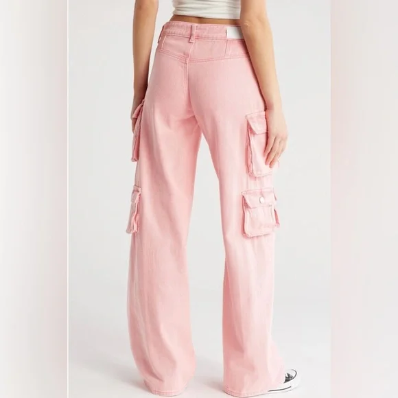 🔥FINAL🔥 NWT Flying Angel High Rise Loose Fit Denim Cargo Jeans - Picture 2 of 9